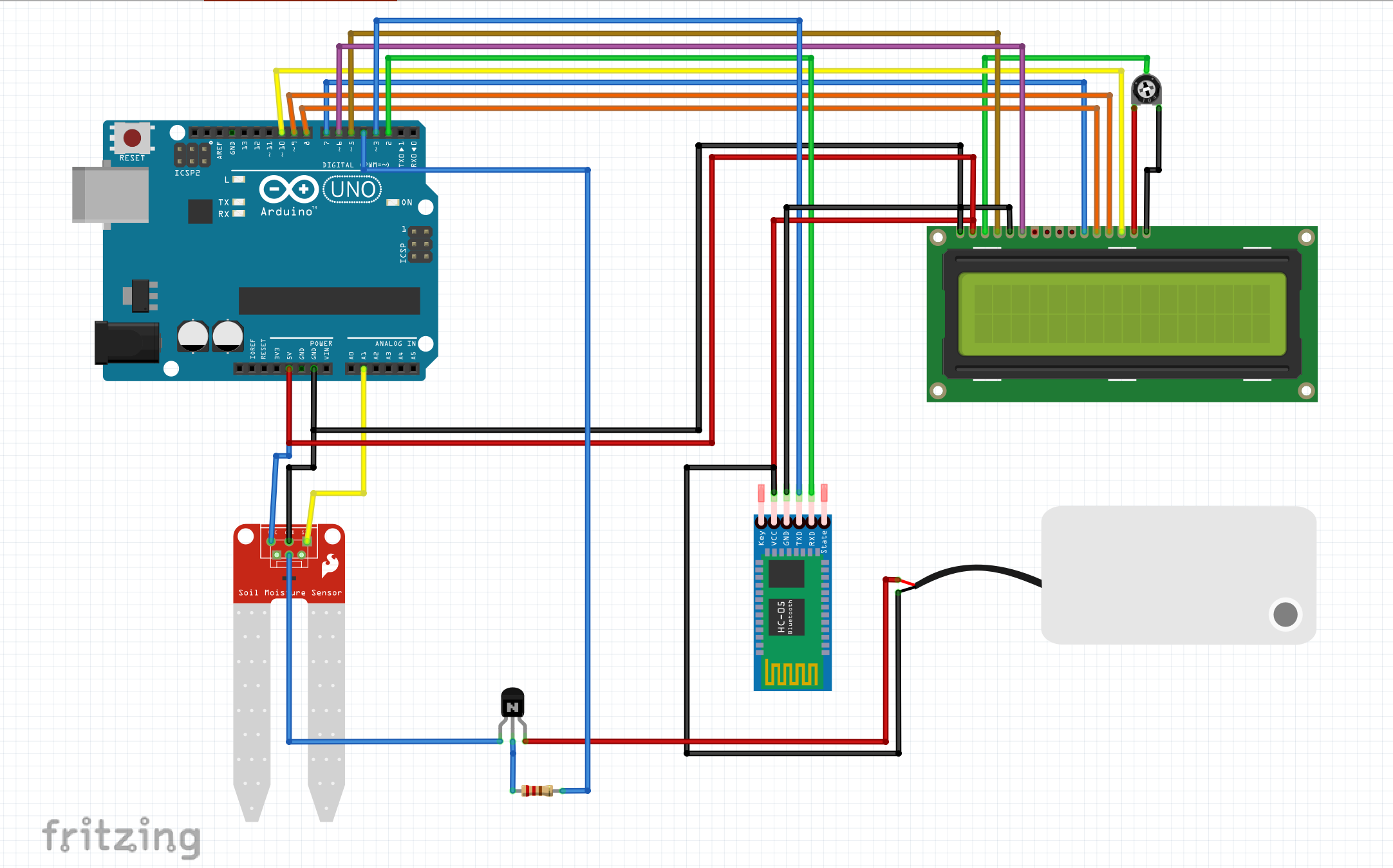 circuit diagram for automatic plant watering system