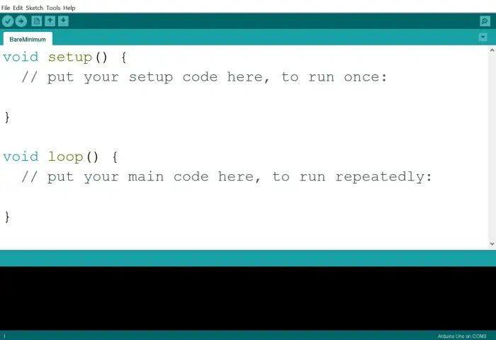 Writing the Arduino Code on Arduino IDE