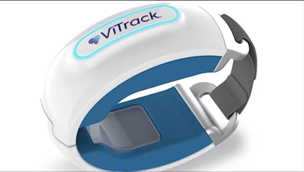 A Vitract blood pressure monitor wristband